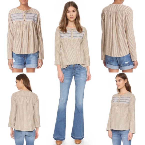 Current Elliott The Retreat Henley top sz 2 medium - Picture 2 of 8